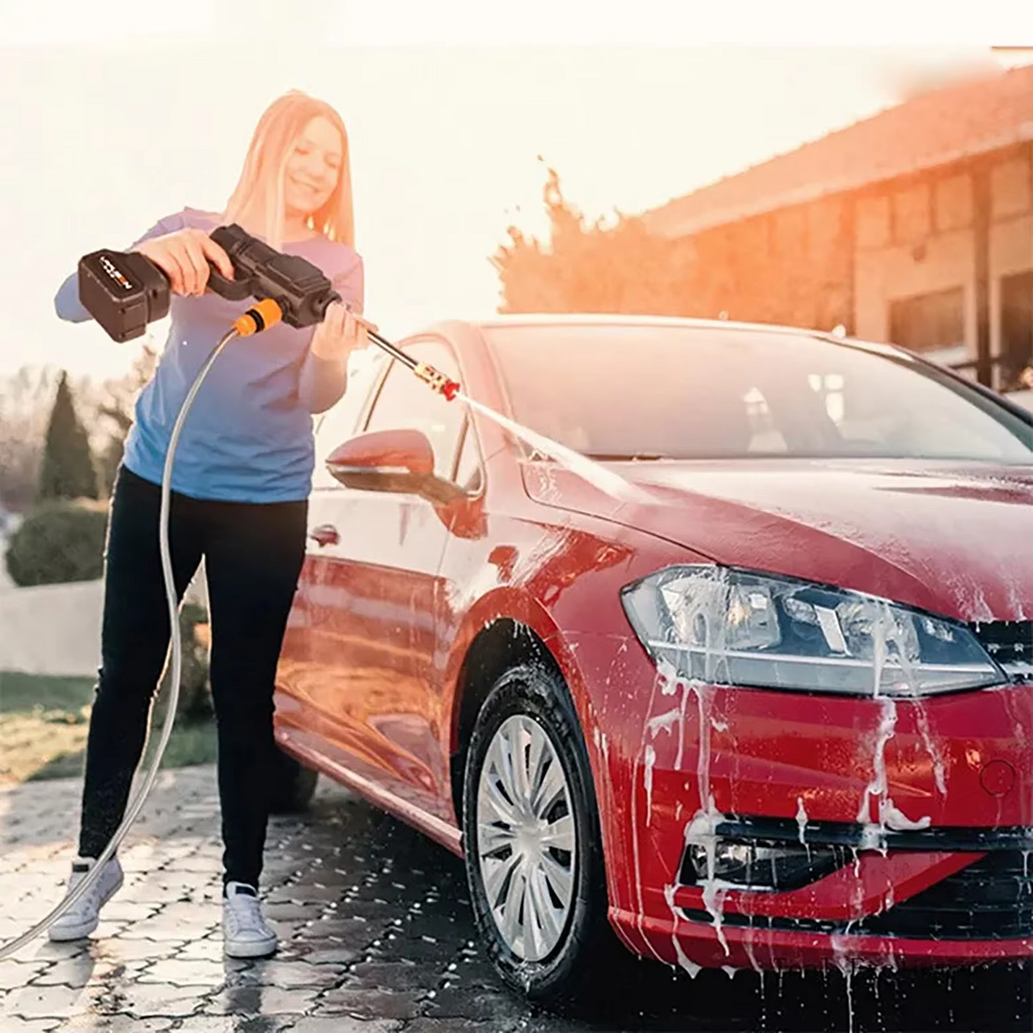 Combo Hidrolavadora 2 Baterías + Aspiradora